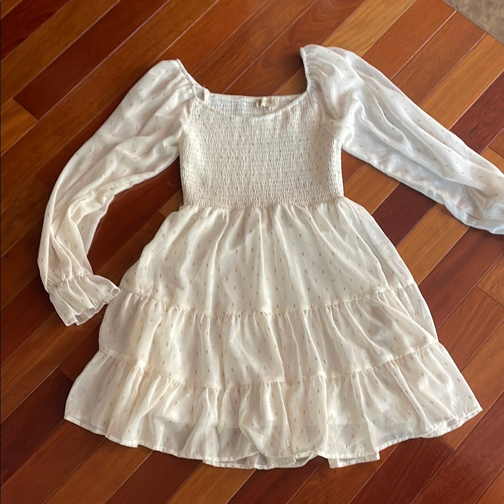 Elegant White womans Dress